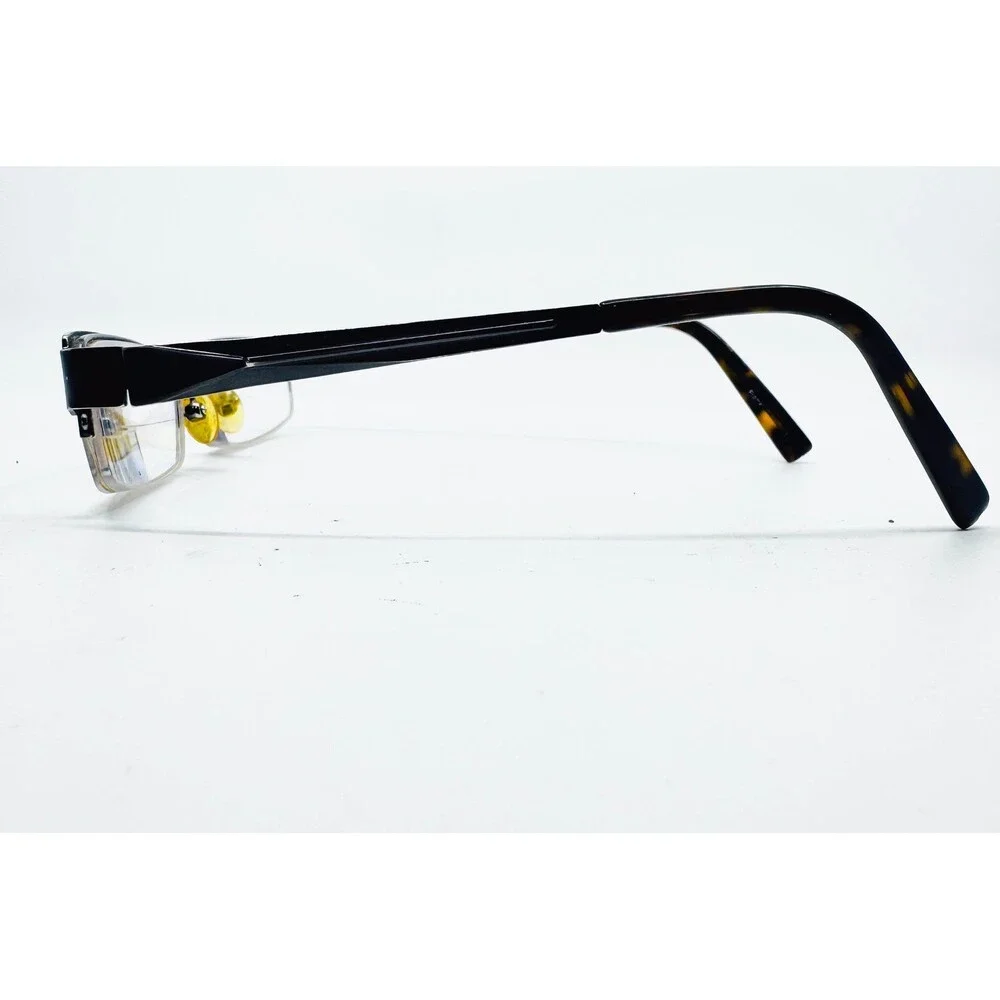 Caravelle by Bulova Eyeglasses Mens Dark Gunmetal Ghent Half Rim 50-19-140